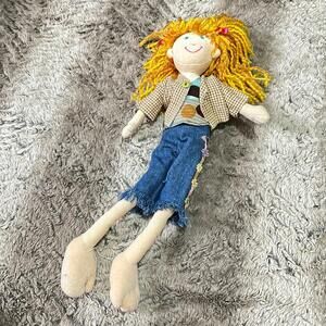 Vtg Y2K 2000s Groovy Girls Plush Doll Re-Dressed Blonde/Orange Hair Blue Eyes
